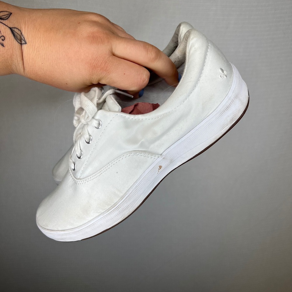 Grasshoppers White Canvas Ortholite Lace Up Sneakers EF33813 Womens 8M - Picture 3 of 7